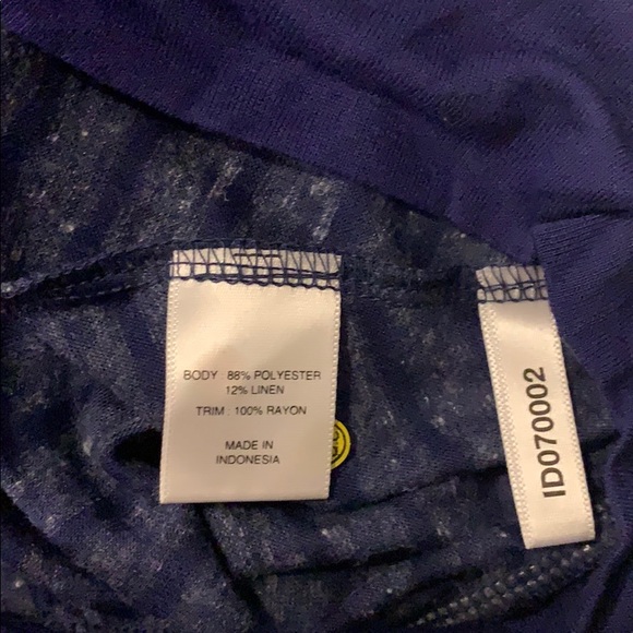 New York and Company Blue Striped Halter Top - Picture 8 of 8